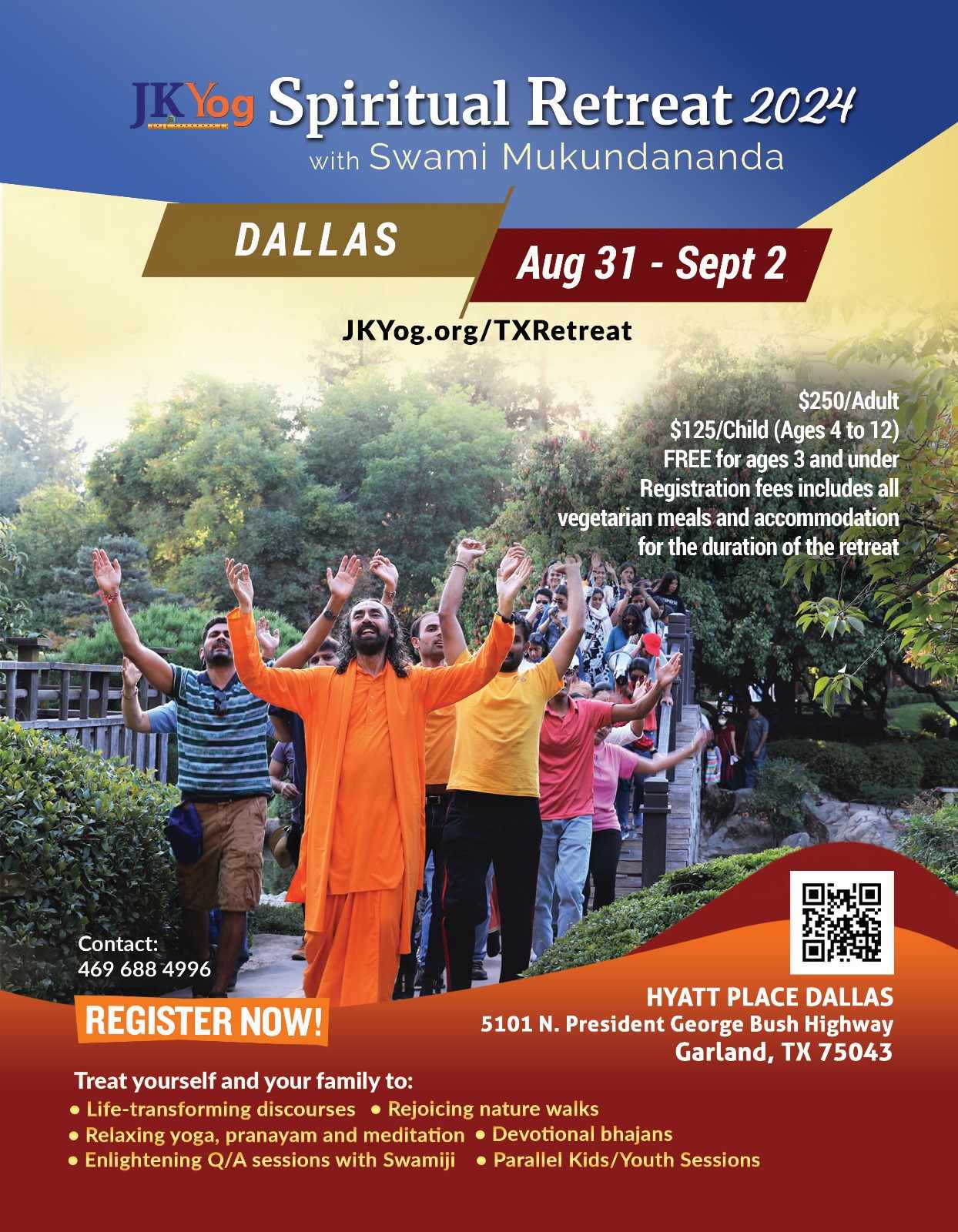 Dallas retreat with Swami Mukundananda 